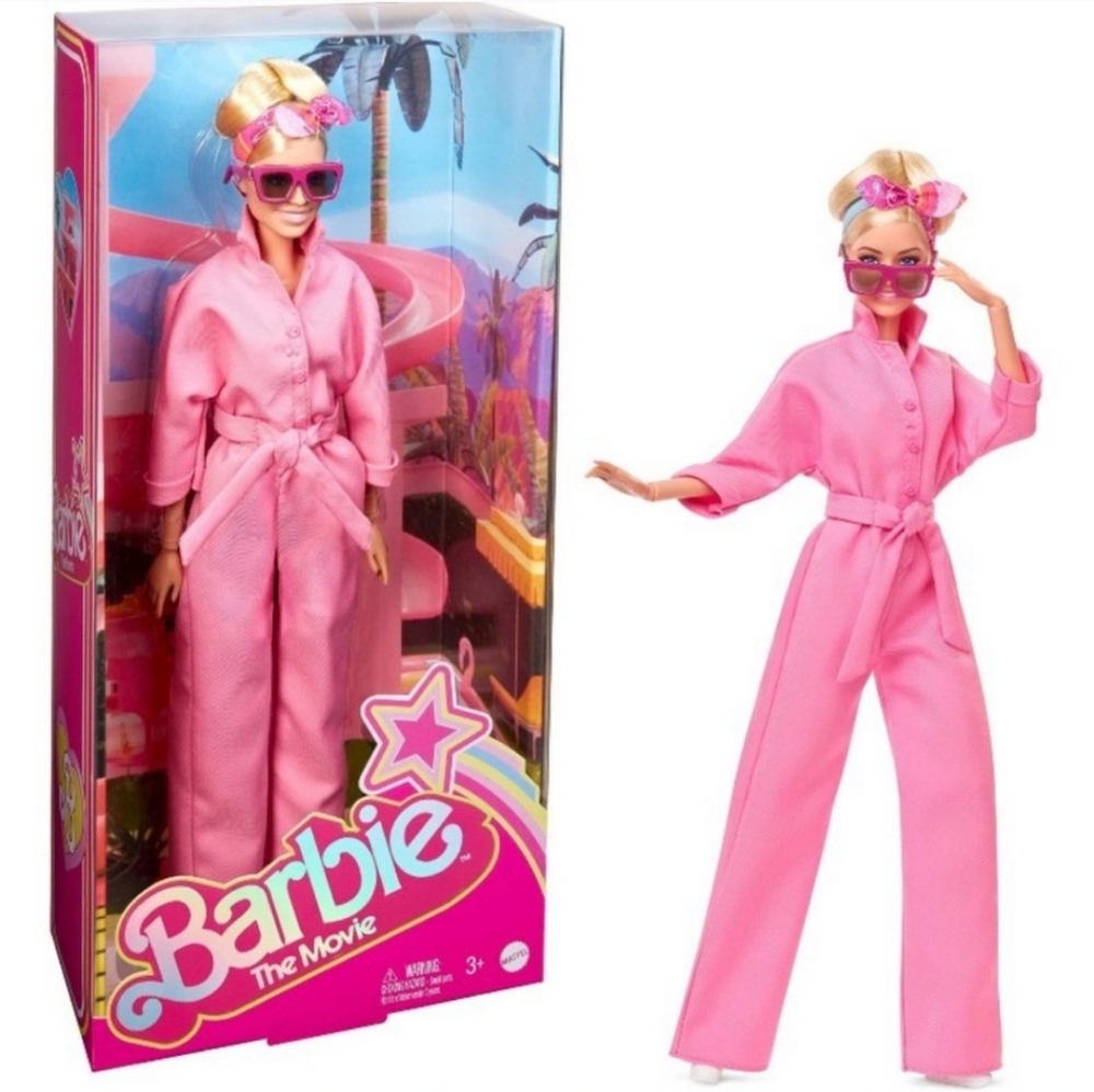 Barbie The Movie Collectible Doll Margot Robbie as Barbie in Pink Power Jumpsuit